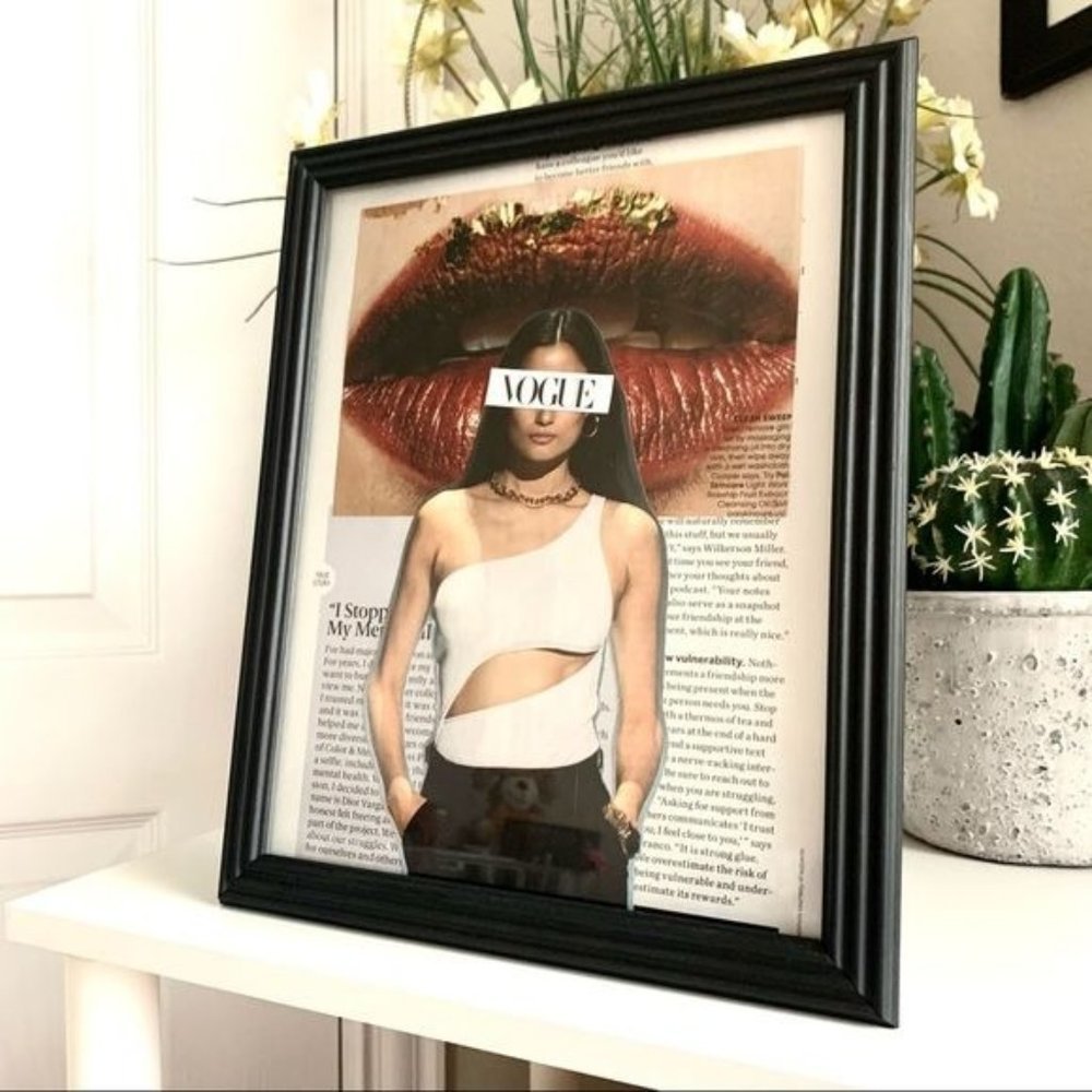 Vogue Theme Handmade 8x10 Fashion Collage